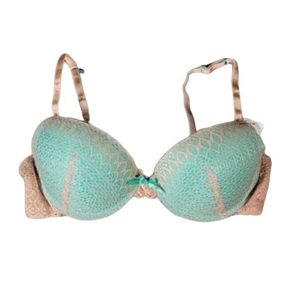 Hers by Herman Mint Green Lace Bra Sz 38B